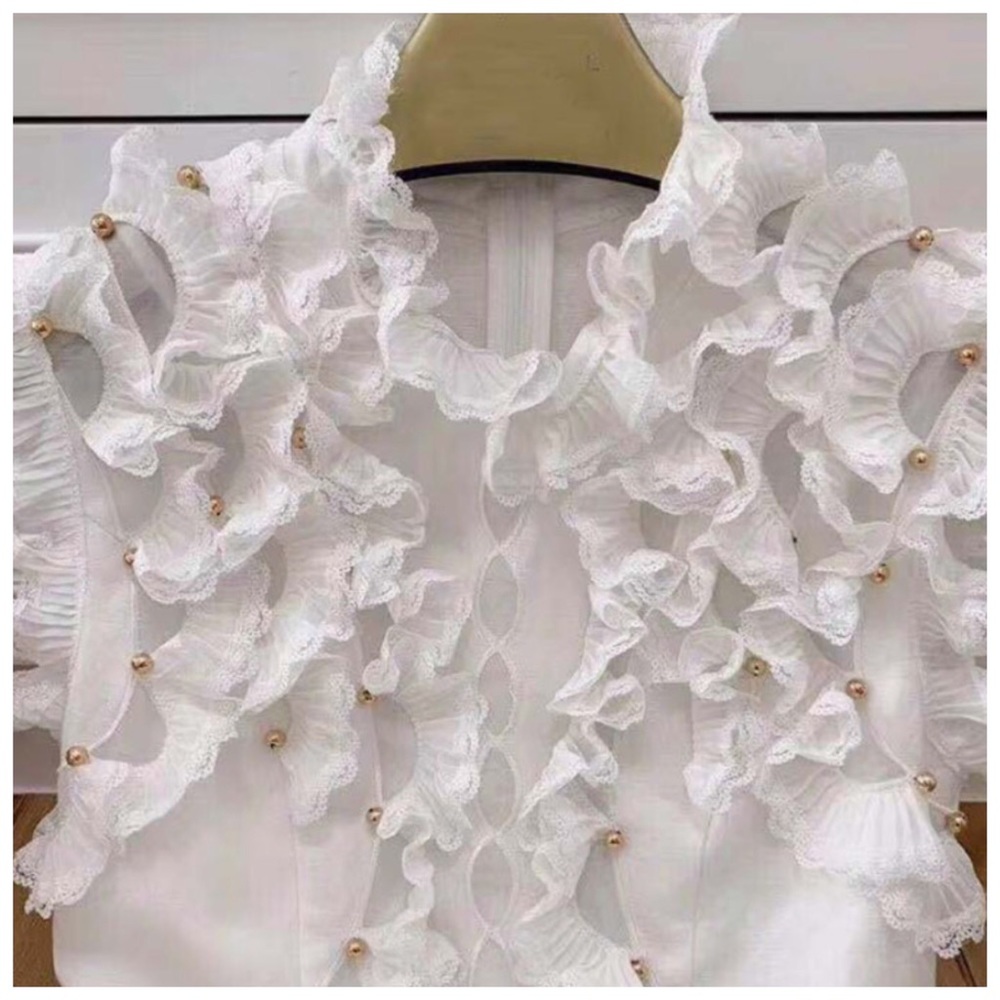 ❤️ The Winlynn Ruffle Hand Beaded Dress - Picture 5 of 8